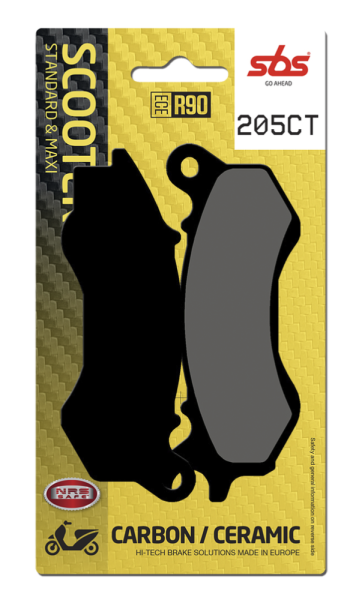 Ct Scooter Carbon Tech Organic Brake Pads, 1, nordicamoto.ro