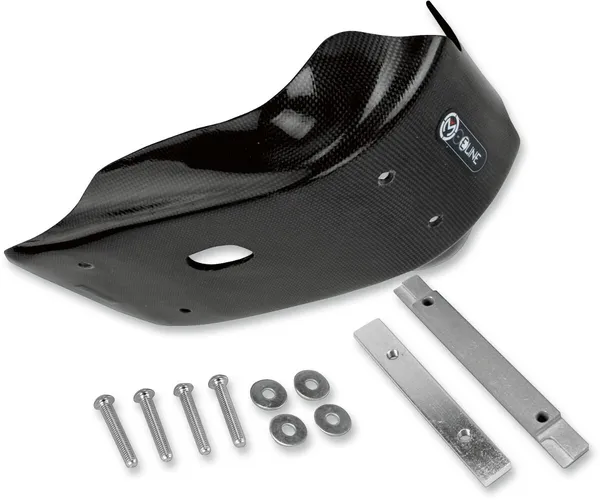 MOOSE RACING Carbon Fiber Skid Plate Black -1
