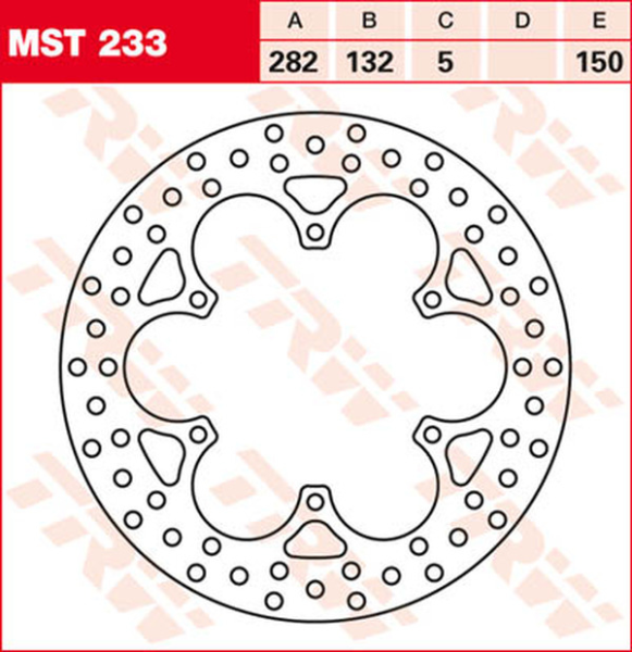 Disc de frână fix, rotund, 250–299 mm, 1, nordicamoto.ro