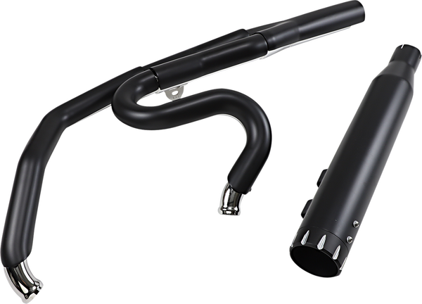 Road Rage 2-into-1 Exhaust System Black, 1, nordicamoto.ro