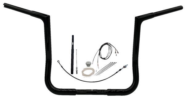 1-1/4(r) Ez Install Flat Top Handlebar Kit Black, 2, nordicamoto.ro