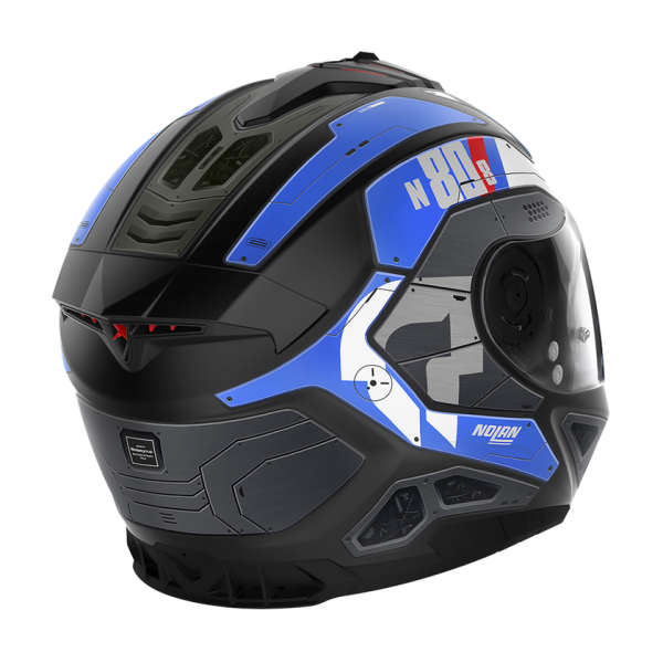 Casca Moto Nolan N80-8 Flat Lava Gray - Black/Yellow-4