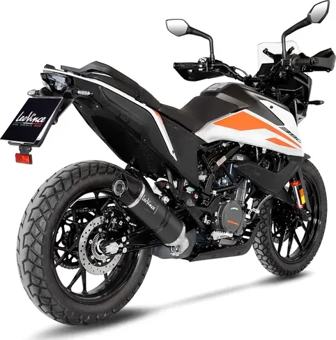 Tobă de eșapament LeoVince LV One Evo Black Edition Slip-On pentru KTM 390 Adventure (2020-2024), 4, nordicamoto.ro