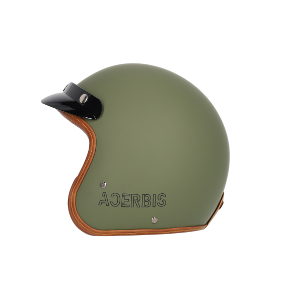 Casca Jet Acerbis Skodela 22-06 Verde Militar XL-3