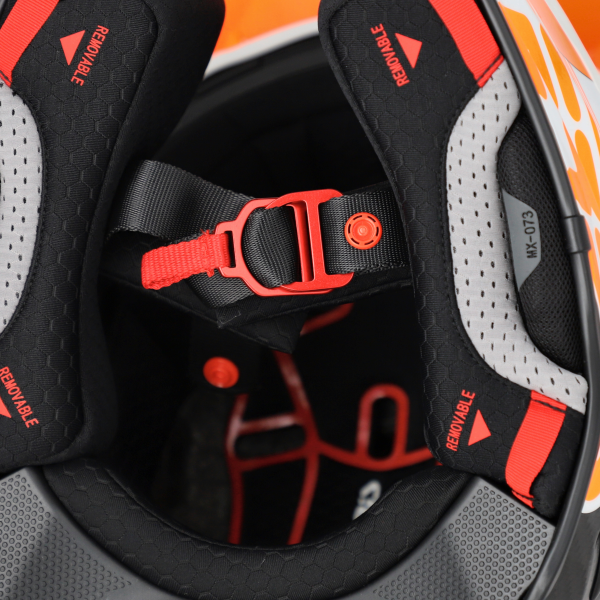 Casca Acerbis Airstrike-C Portocaliu/Alb-3