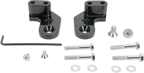 Passenger Floorboard Brackets Black, 1, nordicamoto.ro