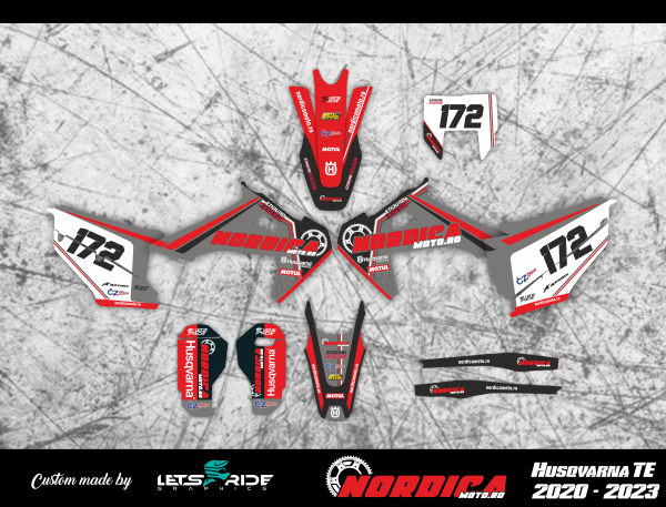 Kit stickere NordicaMoto Husqvarna TE 20-23