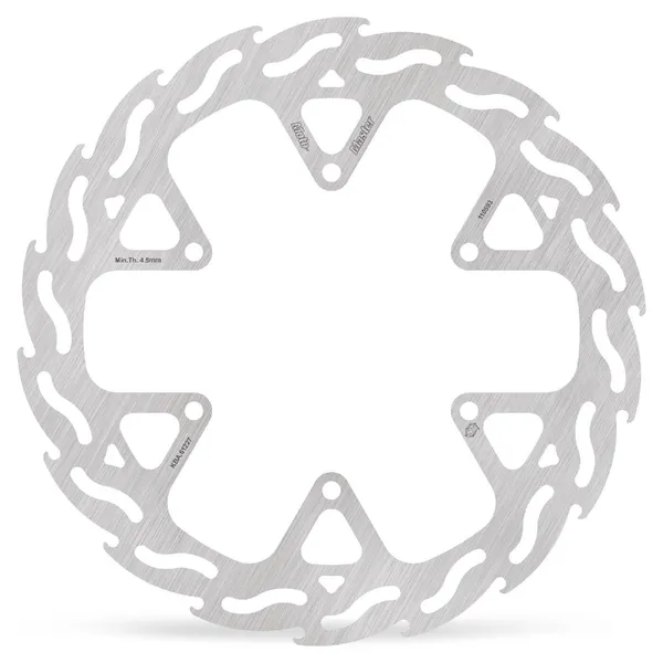 Flame Series Fixed Rotor Silver, Stainless Steel