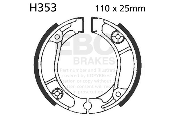 Standard Brake Shoes, 2, nordicamoto.ro
