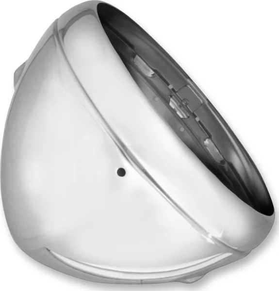 Lucas Style 7(r) Side Mount Headlight Shells Chrome, 1, nordicamoto.ro