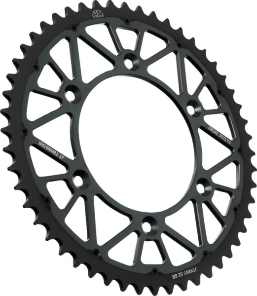 JT SPROCKETS Twinstar Rear Sprocket Graphite 