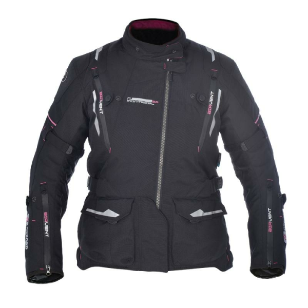 Geaca Textil Dama Oxford MONTREAL Negru/Galben XL-0