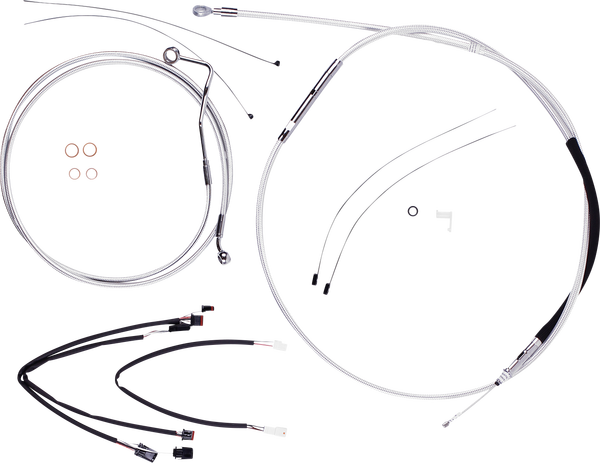 Sterling Chromite Ii® Designer Handlebar Installation Kit Silver, 3, nordicamoto.ro