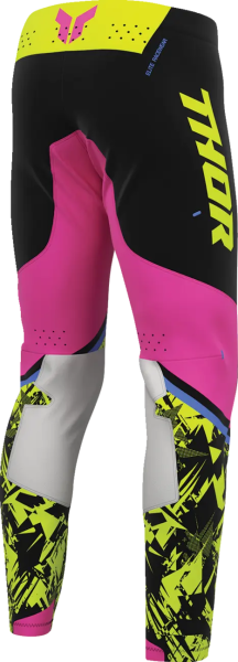 Pantaloni Sportmode Punkd negru-roz-galben, 12, nordicamoto.ro