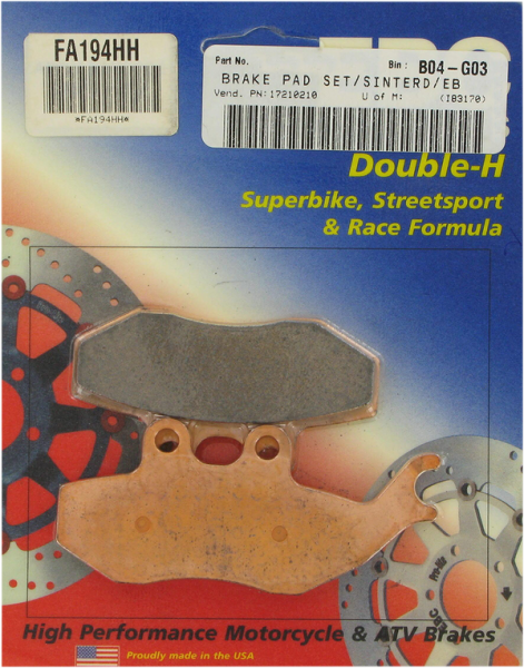 Plăcuțe de frână sinterizate (r)hh(r), 1, nordicamoto.ro