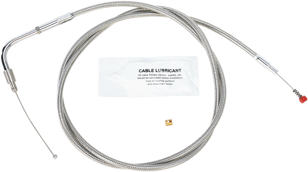Stainless Steel Throttle/idle Cable Silver +203 mm (8''), 1, nordicamoto.ro