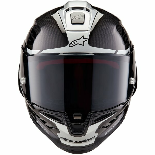 Casca integrala sport ALPINESTARS SUPERTECH R10 CARBON ELEMENT Negru/Argintiu-6