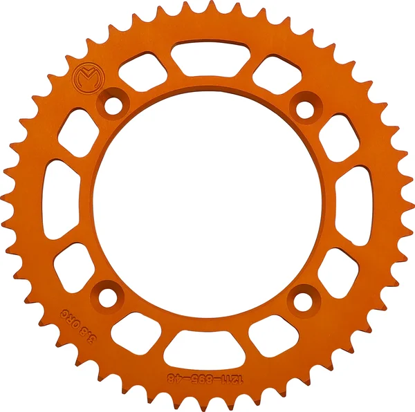MOOSE RACING Rear Aluminum Sprocket Orange -0