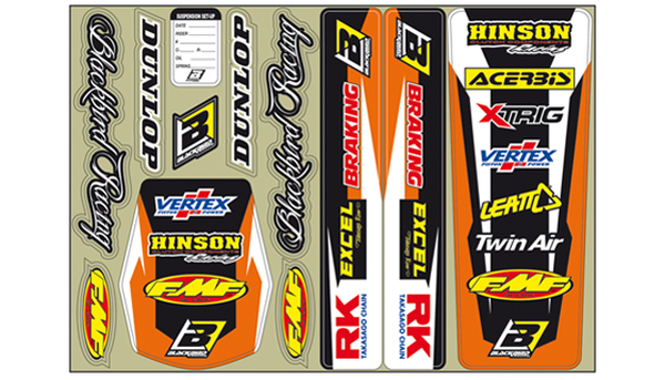 Decal Logo Kit Orange, 1, nordicamoto.ro