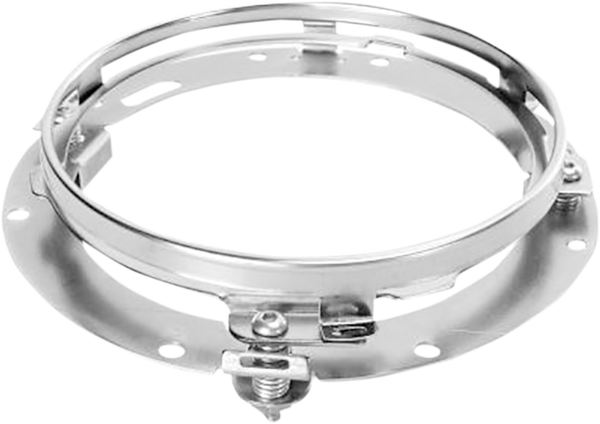 7(r) Led Halo Headlamp With Mounting Ring Chrome, 2, nordicamoto.ro