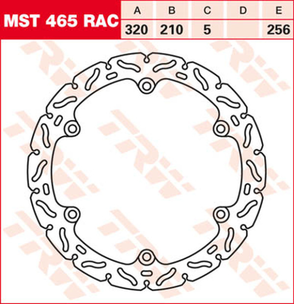 Contoured Fixed Brake Rotor, 1, nordicamoto.ro
