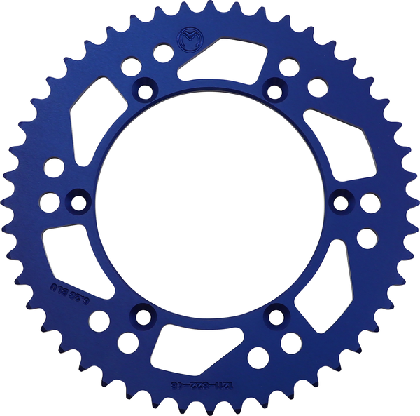MOOSE RACING Rear Aluminum Sprocket Blue -0