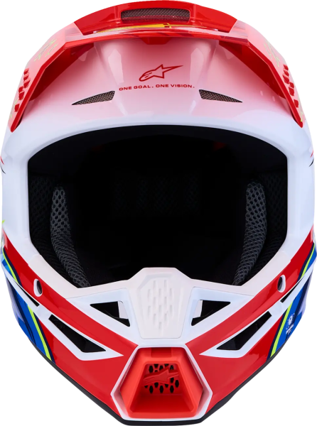 Casca Copii Alpinestars SM3 Falcon Rosu/Alb/Albastru S, 3, nordicamoto.ro