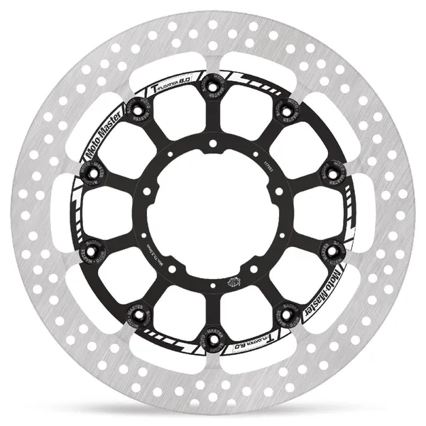 Halo Series T-floater Brake Rotor Black, Stainless Steel-1