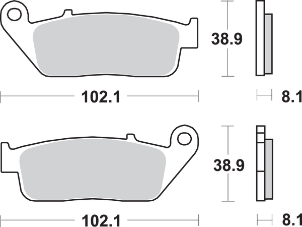 Hs Street Excel Sintered Front Brake Pads, 2, nordicamoto.ro