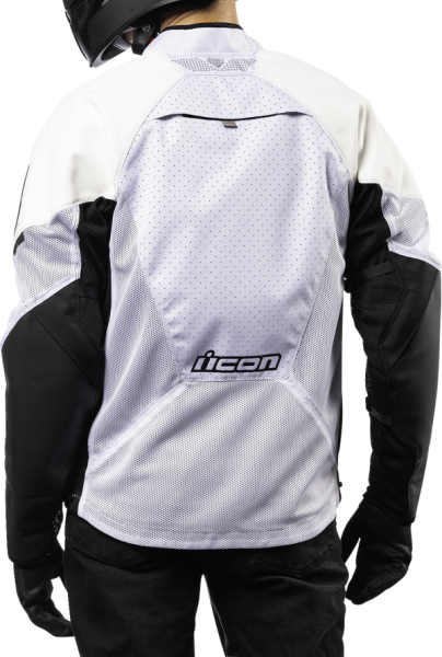 Geaca Piele Icon Mesh AF White-1