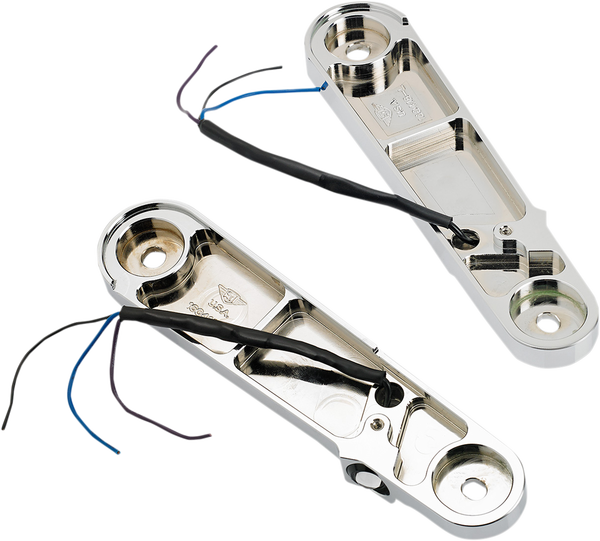Streamliner Front Led Turn Signals Chrome, 2, nordicamoto.ro