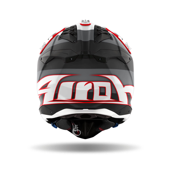 Cască Moto Cross Airoh Aviator 3 Monarch Negru/Gri/Roșu Mat, 2, nordicamoto.ro