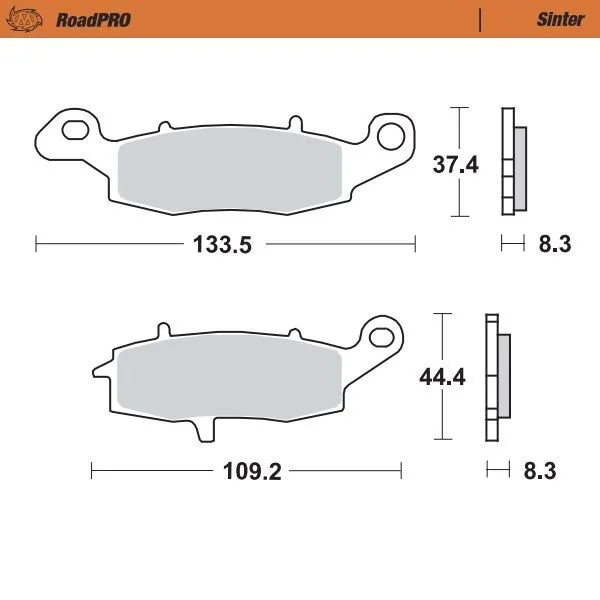 Roadpro Sinder Brake Pad Front-0