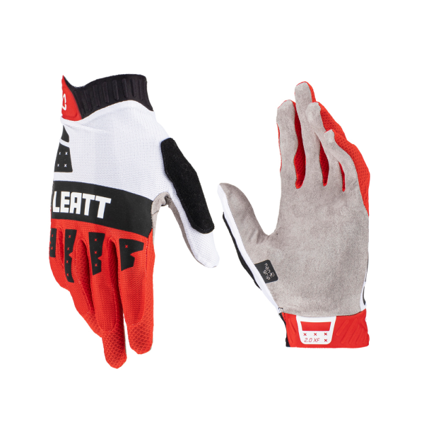 Manusi MTB Leatt 2.0 X-Flow Fire Red/White/Black