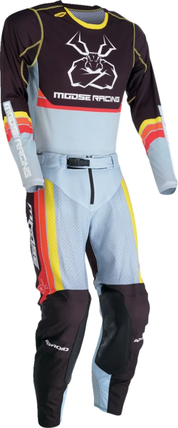 Tricou MOOSE RACING Agroid Black/Gray-2