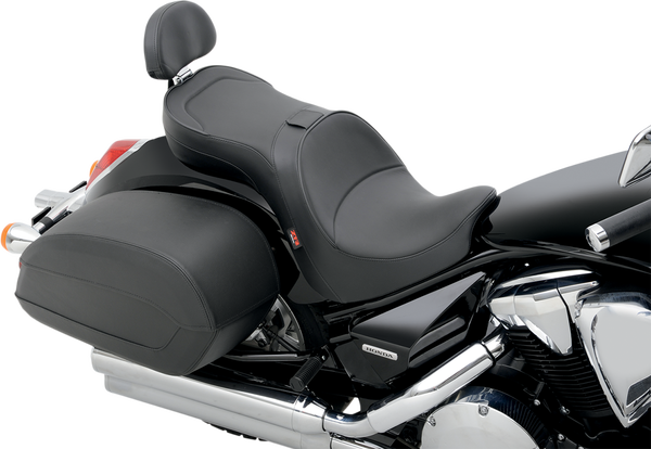Low-profile Touring Seat With Ez Glide Ii Backrest Option Black-3