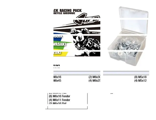 Track Racing Pack Hardware Sets - Kawasaki/ Suzuki/ Yamaha Steel-0