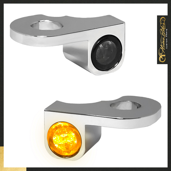 Nano Series Handlebar Turn Signals Chrome, 1, nordicamoto.ro
