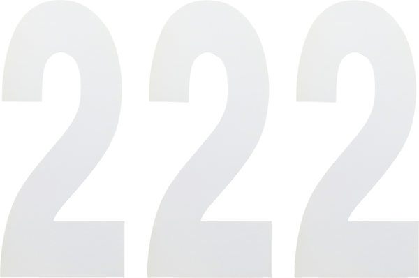 Standard Numbers White, 2, nordicamoto.ro