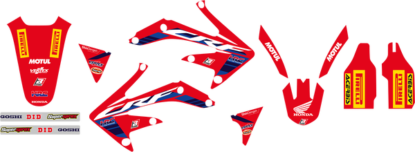 Blackbird Racing Replica Team Honda Hrc 2022 Graphics Kit With Seat Cover Red, 1, nordicamoto.ro