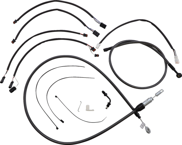 Black Pearl Designer Handlebar Installation Kit Black, 1, nordicamoto.ro