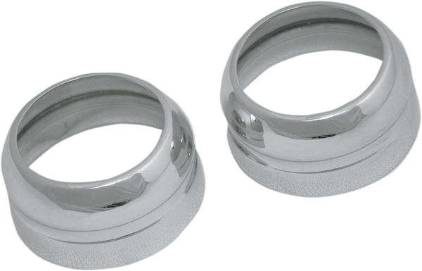 Aluminum Fork Boot Covers Chrome, 1, nordicamoto.ro
