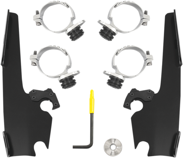 Batwing Fairing Trigger-lock Mounting Kit Black, 1, nordicamoto.ro