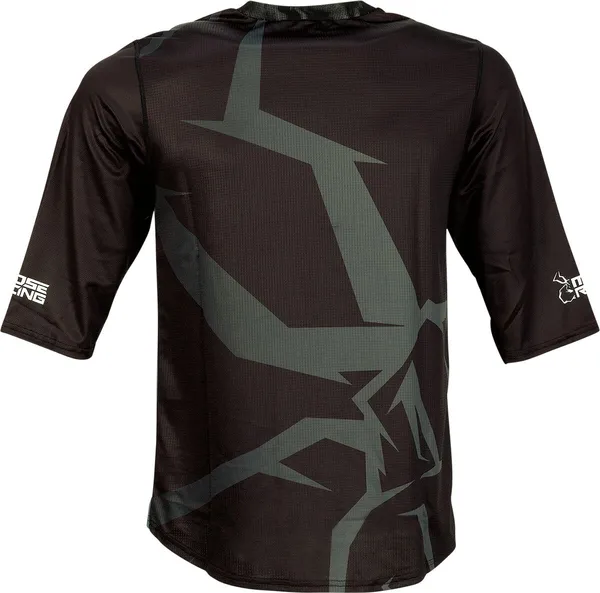 Tricou Moose Racing MTB 3/4 Green/Black-1