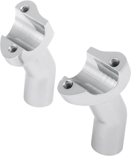 Forged Aluminum Handlebar Riser Silver, 1, nordicamoto.ro