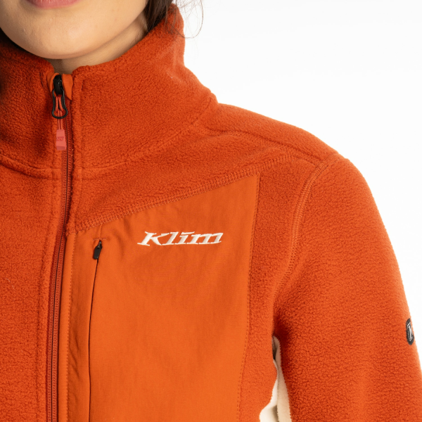 Geaca Dama Klim Darby Canyon Fleece Reflecting Pond - Milky Blue-7
