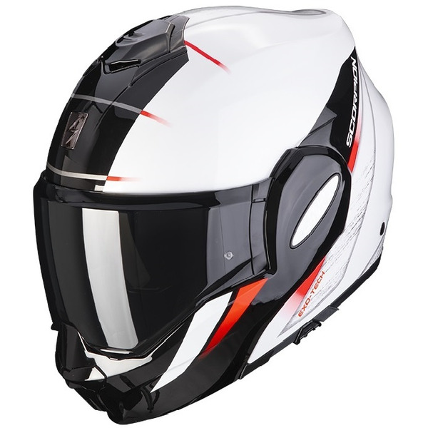 Casca modulara flip-back SCORPION EXO-TECH EVO PRIMUS Argintiu mat/Negru S, 2, nordicamoto.ro