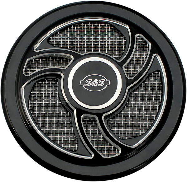 Stealth Air Cleaner Cover Black, 2, nordicamoto.ro