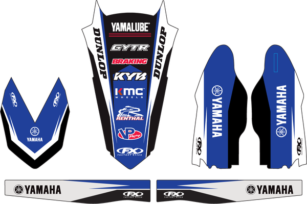 Trim Kit Graphics Black, Blue, White, 1, nordicamoto.ro