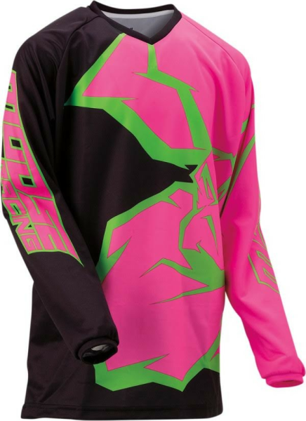 Tricou Copii Moose Racing Qualifier™ Black/Green/Pink-0